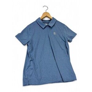 Alaskan Hardgear Men's Zip-Front Polo Shirt S Blue